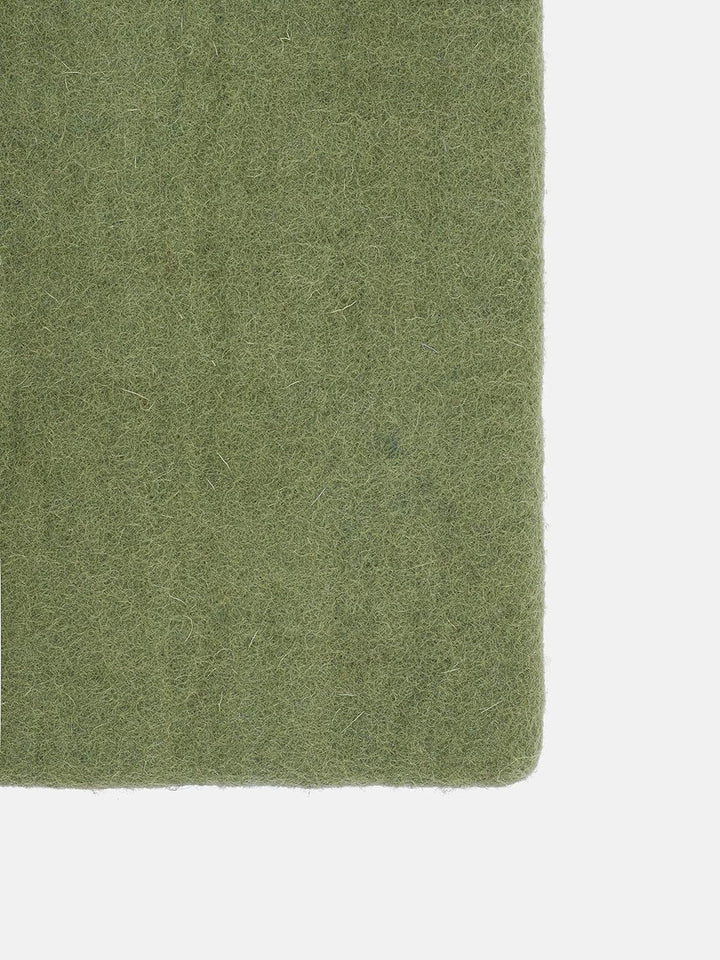myfelt Flache Filz-Sitzauflage/Stuhlauflage - Kaspar - quadratisch, 36x36 cm, Dunkelgrün, Dunkelgrün