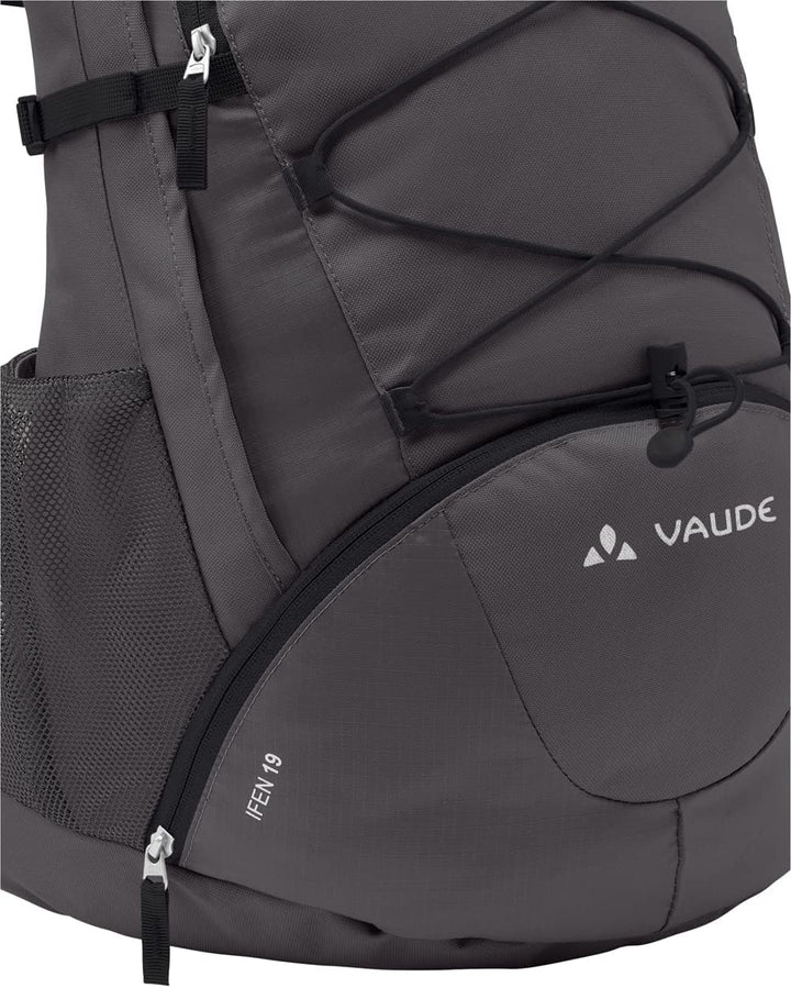 VAUDE Wanderrucksack Ifen 19 l, wasserdicht &amp; leicht – Schwarz Einheitsgrösse Iron, Einheitsgrösse I