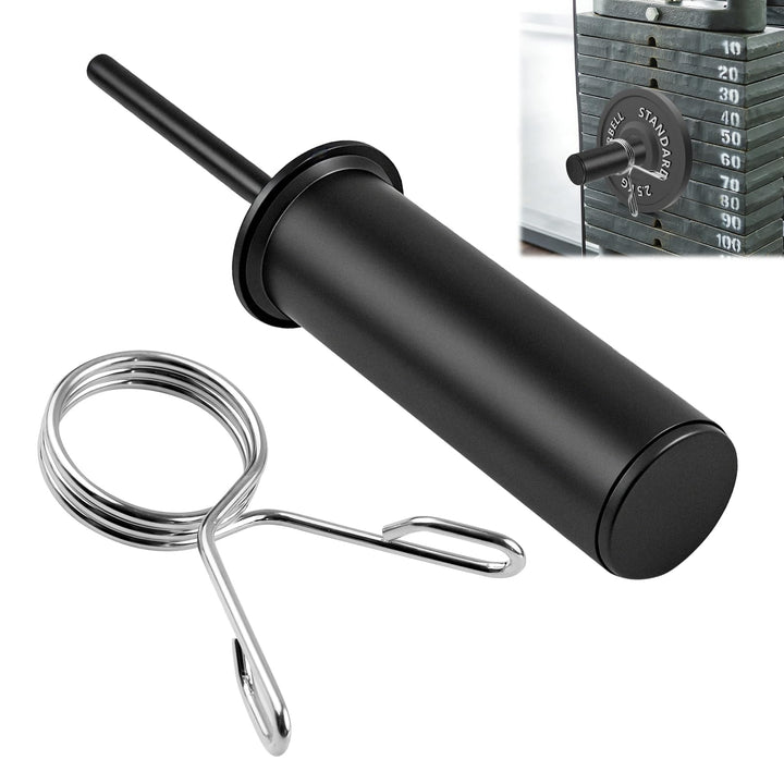 Gym Pin für Zusatzgewicht, 10 mm Durchmesser Gympin mit Federclip, Robust und Langlebig Loading Pin