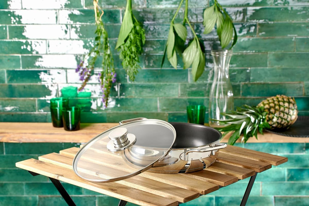 Schmorpfanne Green Life Edena, 28 cm, mit Glasdeckel