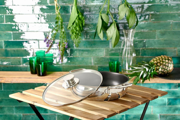 Schmorpfanne Green Life Edena, 28 cm, mit Glasdeckel