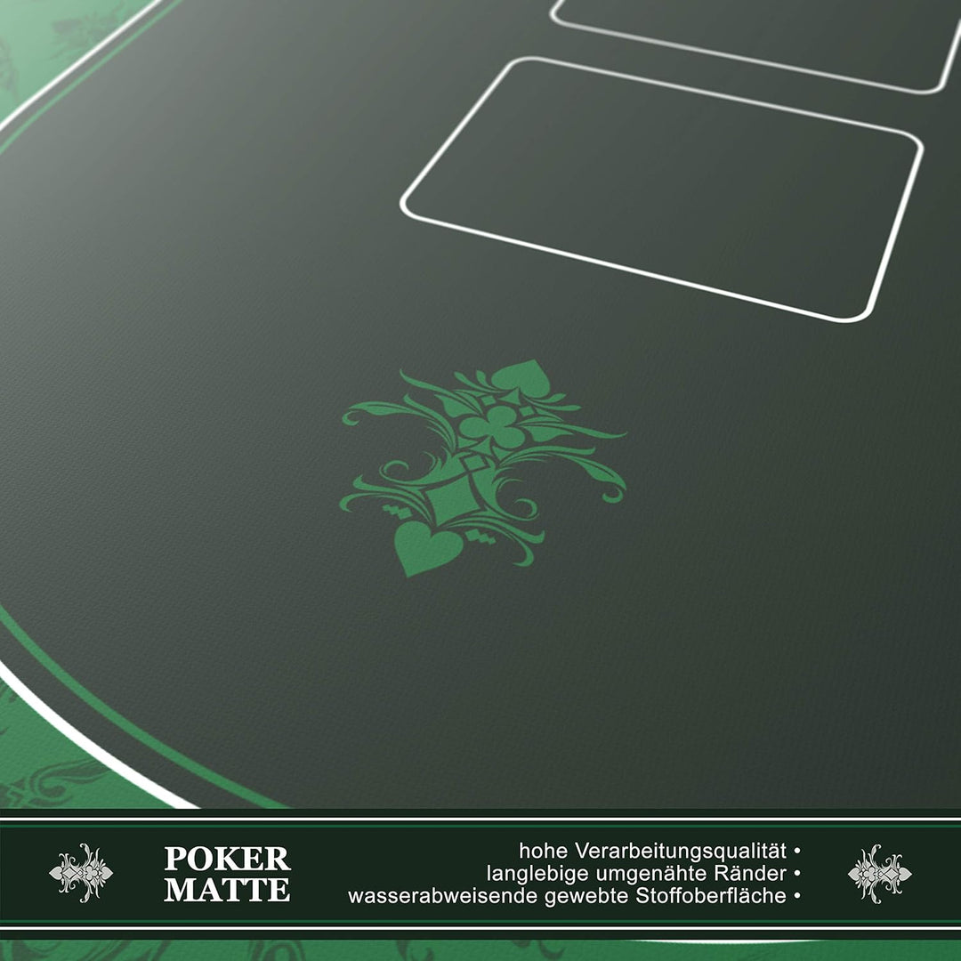 CSL - XXL Deluxe Pokermatte 1000x600mm - XXL Poker Unterlage Pokertisch mit Motiv - Tischunterlage L