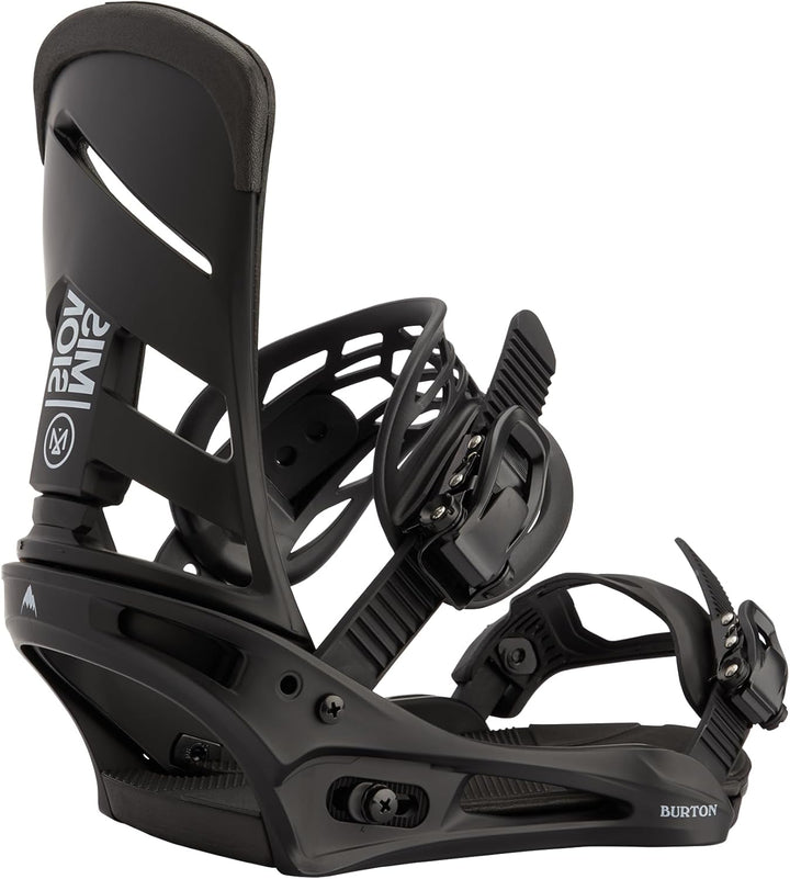 Burton Men's Mission Re:Flex Snowboard Binding Schwarz M, Schwarz M