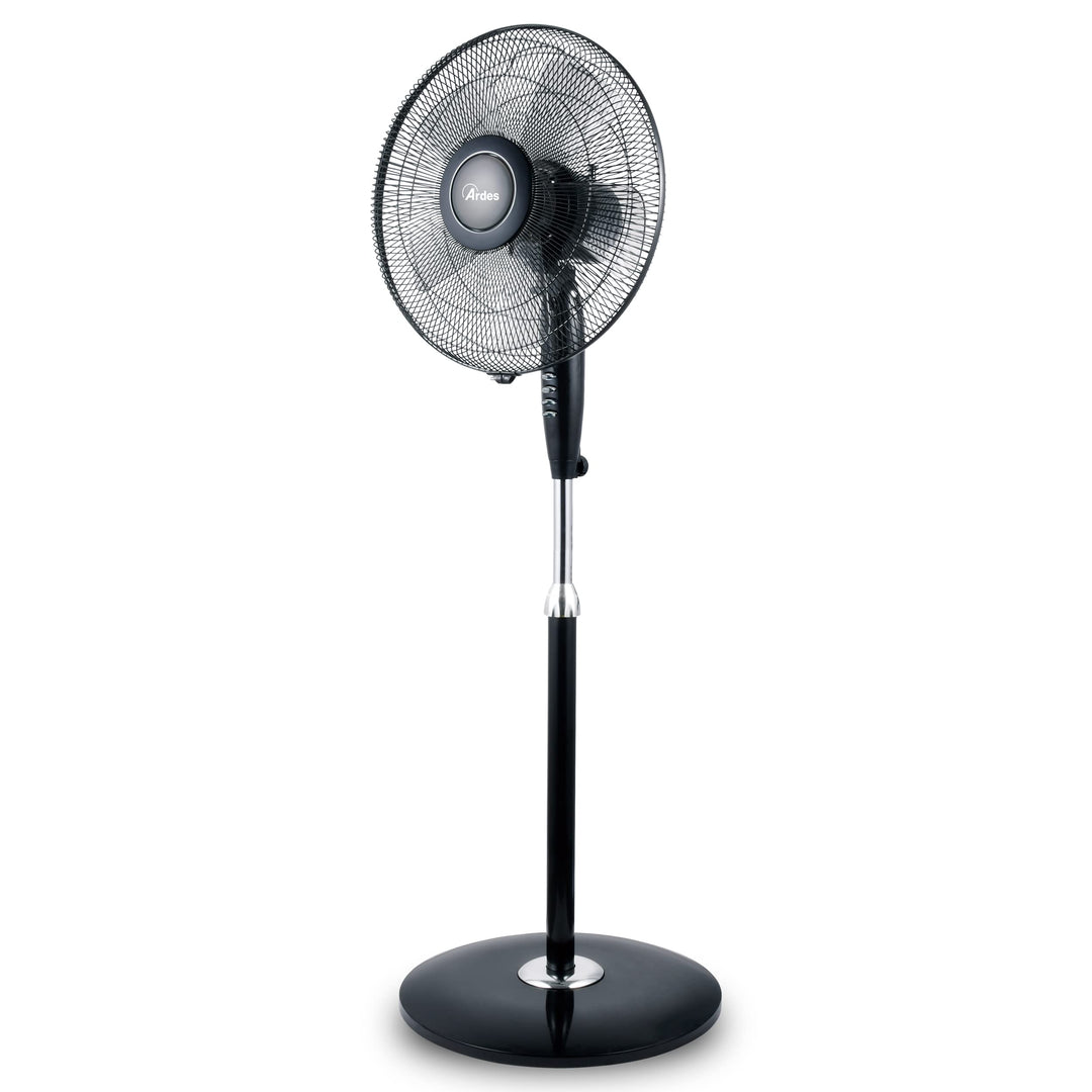 ARDES - Standventilator, leistungsstark, leise, 5 Flügel, 40 cm, oszillierend, mit verstellbarer Höh