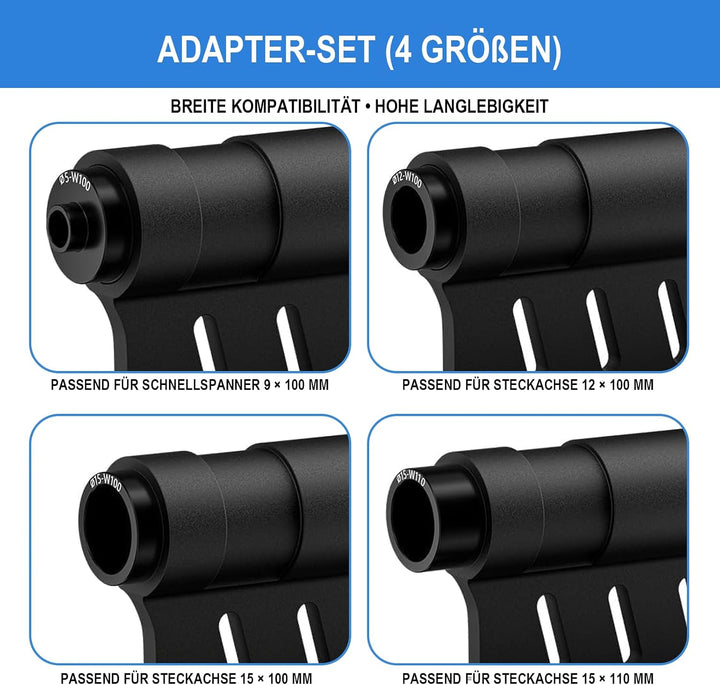 2 Stück Gabelhalterung Fahrrad Set Universal MUniversal Montage-Kit | für LKW/Anhänger/Fahrradgepäck