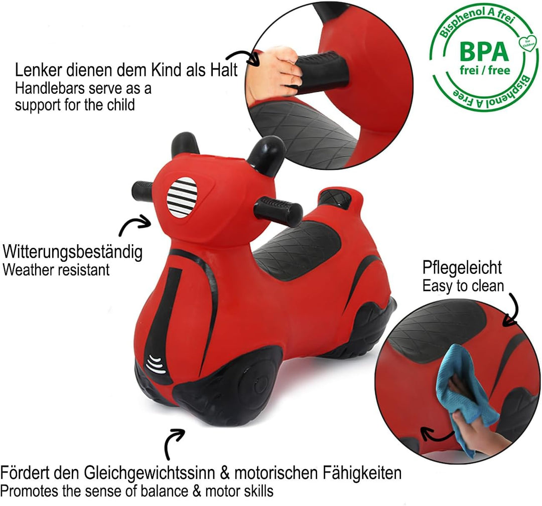 JAMARA 460572 - Hüpfroller - BPA-Frei, bis 50 kg, fördert den Gleichgewichtssinn und die motorischen