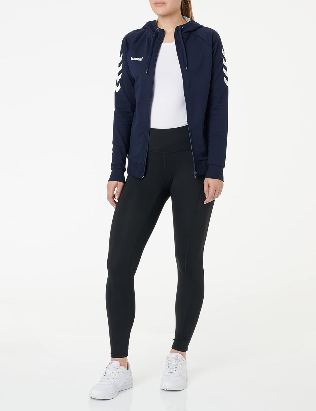 hummel Reissverschluss Kapuzenpullover Hmlgo Damen XS Blau, XS Blau