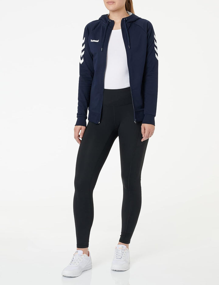 hummel Reissverschluss Kapuzenpullover Hmlgo Damen XS Blau, XS Blau