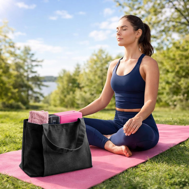Yogatasche Damen Gross, wasserdichte Yoga Tasche mit Nassfach, Klettverschluss & Schnellzugriff für