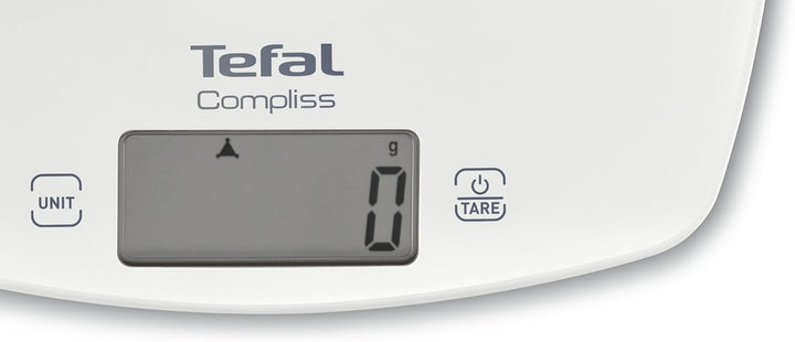 Tefal Küchenwaage, komplett, Präzision, 5 kg/1 g, Tara-Funktion, Weiss, BC1000V0