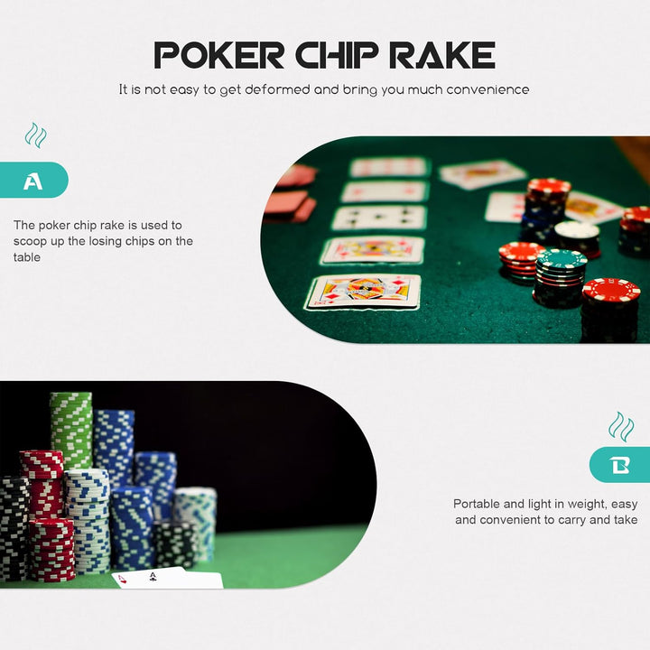 DOITOOL Poker- Chip- Push, Poker-Chip-Push-Chips Harrow Collector Teleskop-Poker-Chips-Sammelstange