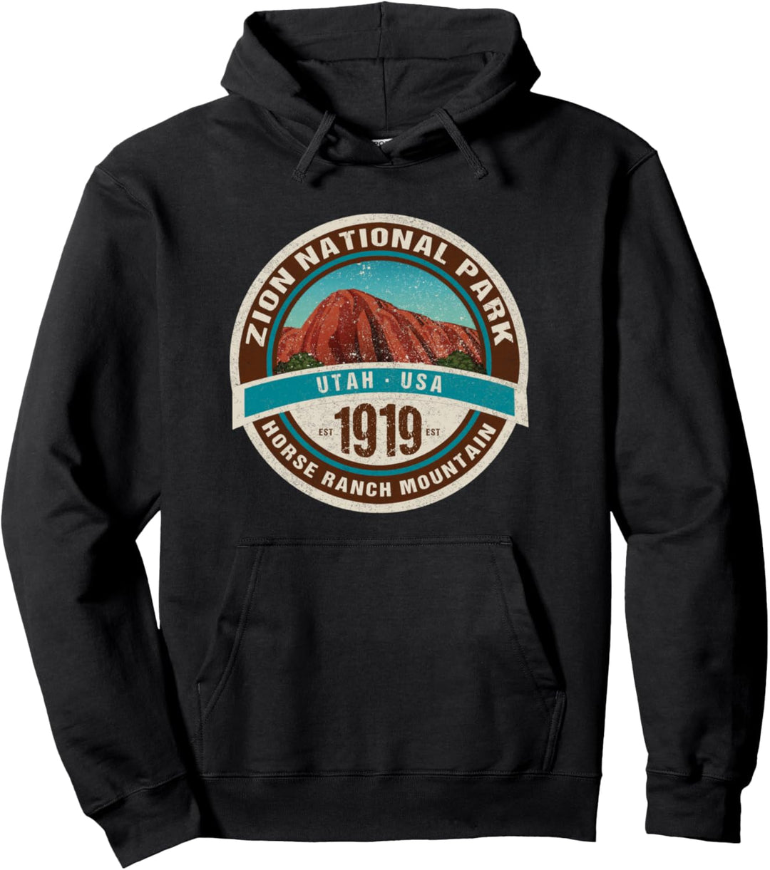 Zion National Park Utah Desert Hiking Vacation Souvenir Pullover Hoodie