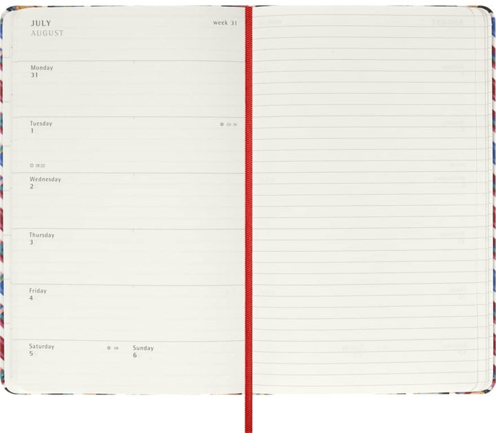 Moleskine - 12-monatiger Wochenplaner, Wochenkalender 2023, Missoni Limitierte Edition, Mehrfarbiges