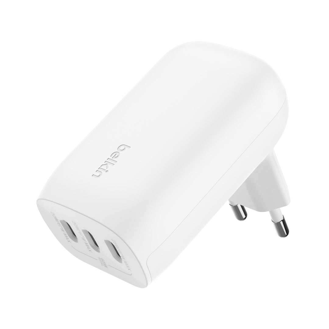 Belkin BoostCharge USB-C-Ladegerät mit DREI Anschlüssen und PPS (67 W), USB-C PD 3.1-iPhone-Schnelll