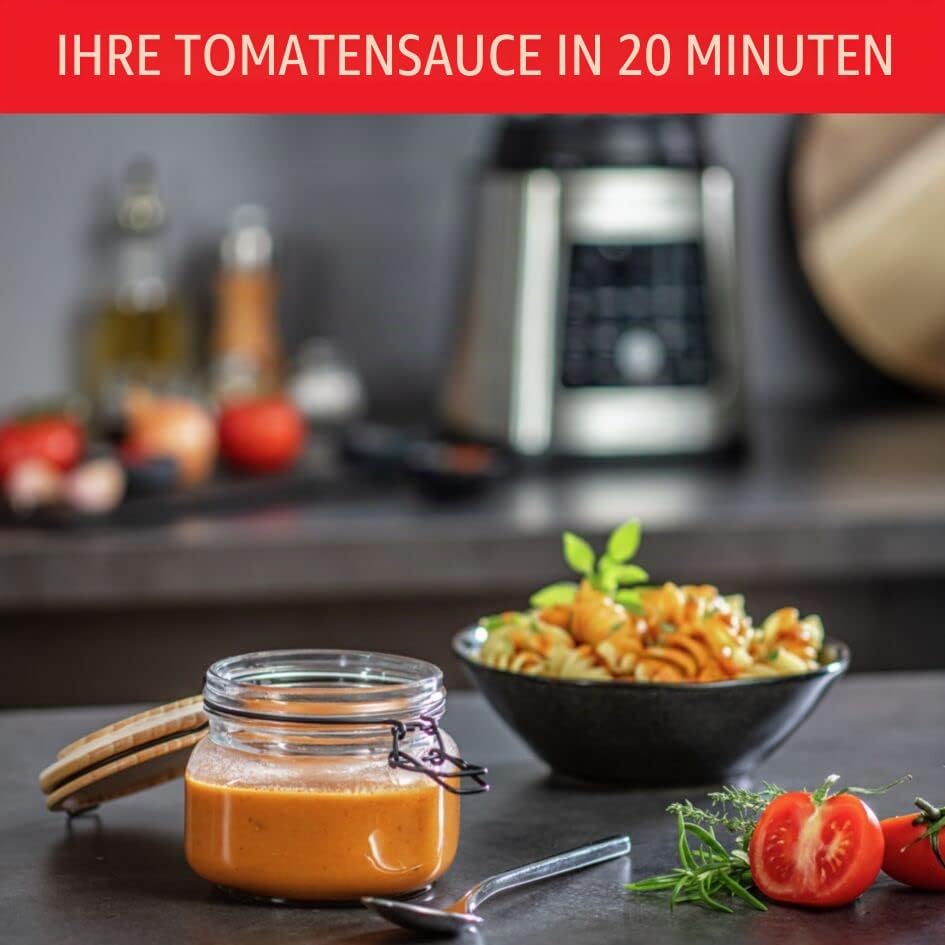Moulinex PerfectMix Cook, Standmixer mit 10 automatischen Programmen, 1400 W, bereiten heisse und ka