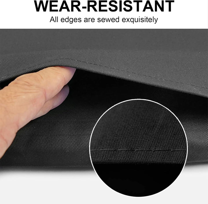 Fotohintergrund, 3x3m/9.8x9.8ft Schwarzer Stoff, Orthland Hintergrund Fotografie mit 4 Leimzwinge, F