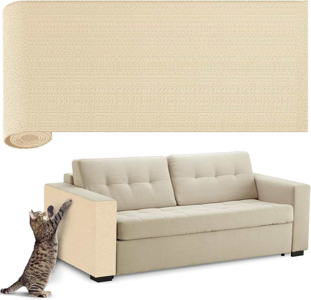 Selbstklebende Kratzschutzmatte für Sofa & Wand, 40x200 cm kratzschutz Sofa Katze - Trimmbarer Schut
