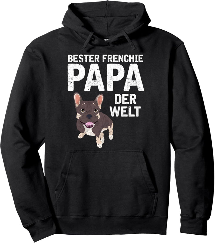 Bester Frenchie Papa der Welt Vatertag Hund Bulldogge Pullover Hoodie