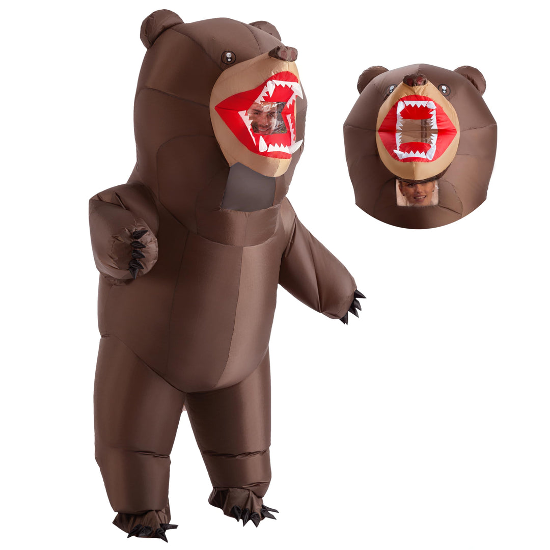 Spooktacular Creations Aufblasbares Kostüm Ganzkörper Braunbär Air Blow-up Kostüm für Halloween Part
