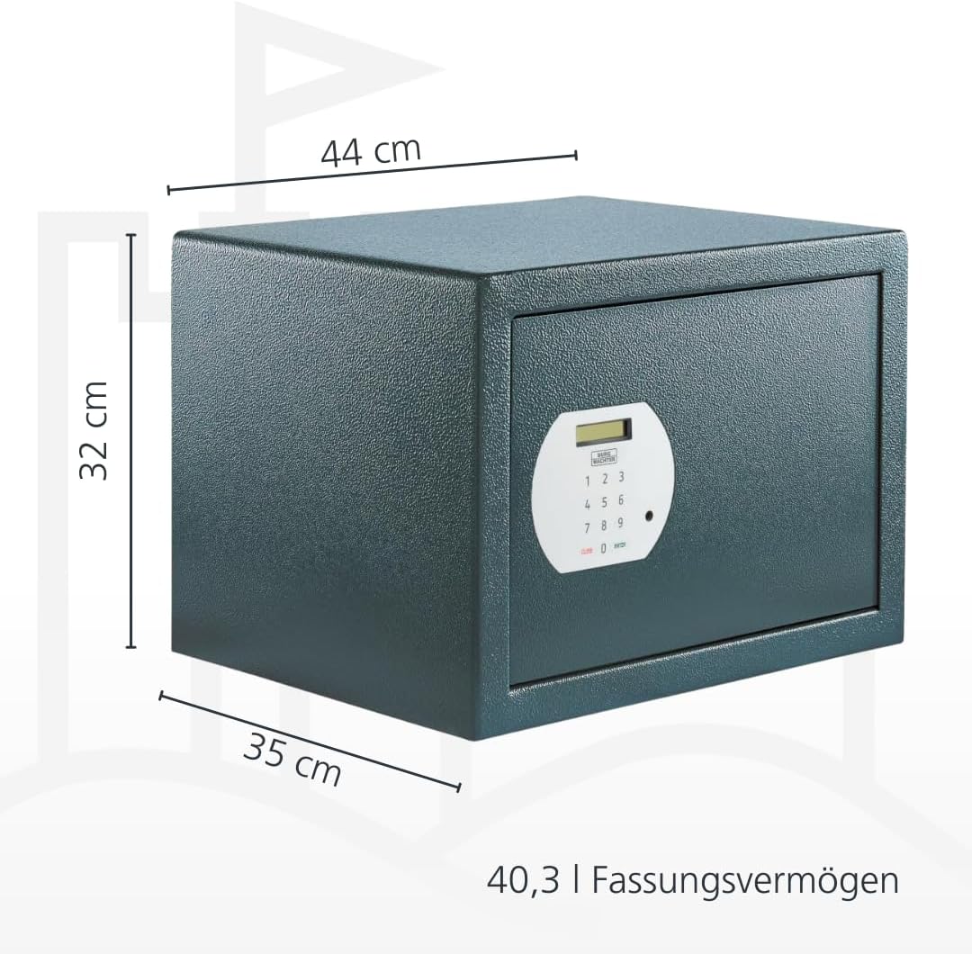 Burg-WÄCHTER Möbeltresor mit elektronischem Zahlenschloss, Inkl. Fachboden Zur Wand- und Bodenbefest