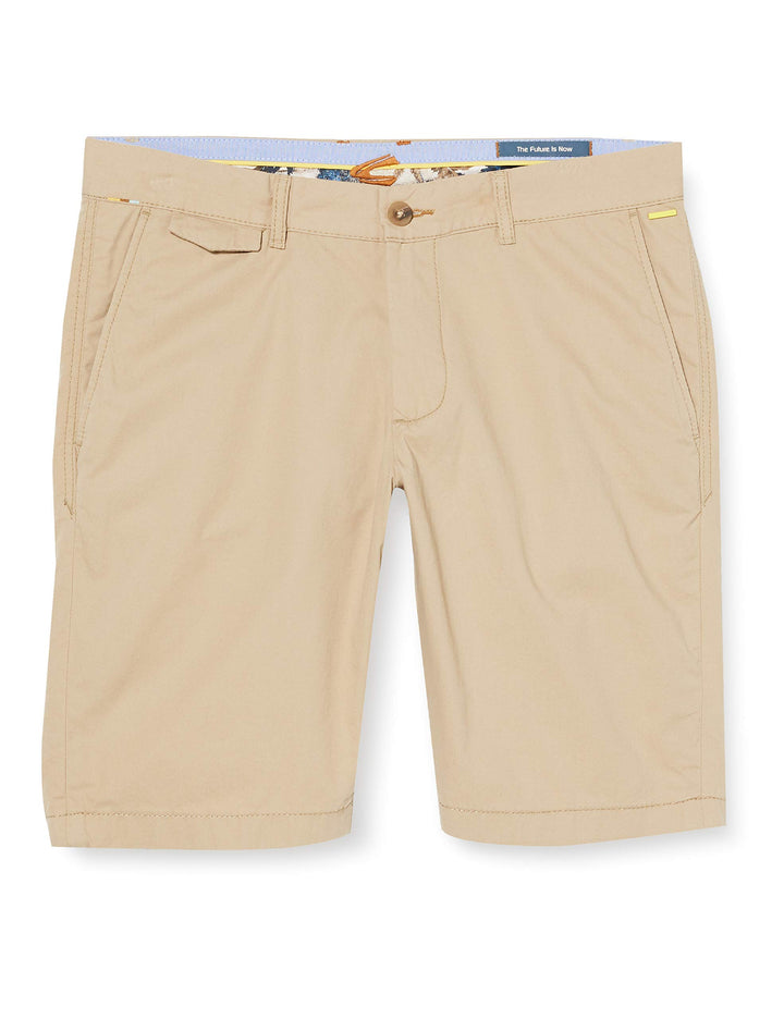 camel active Herren Bermuda Chino Hose 46 Beige, 46 Beige