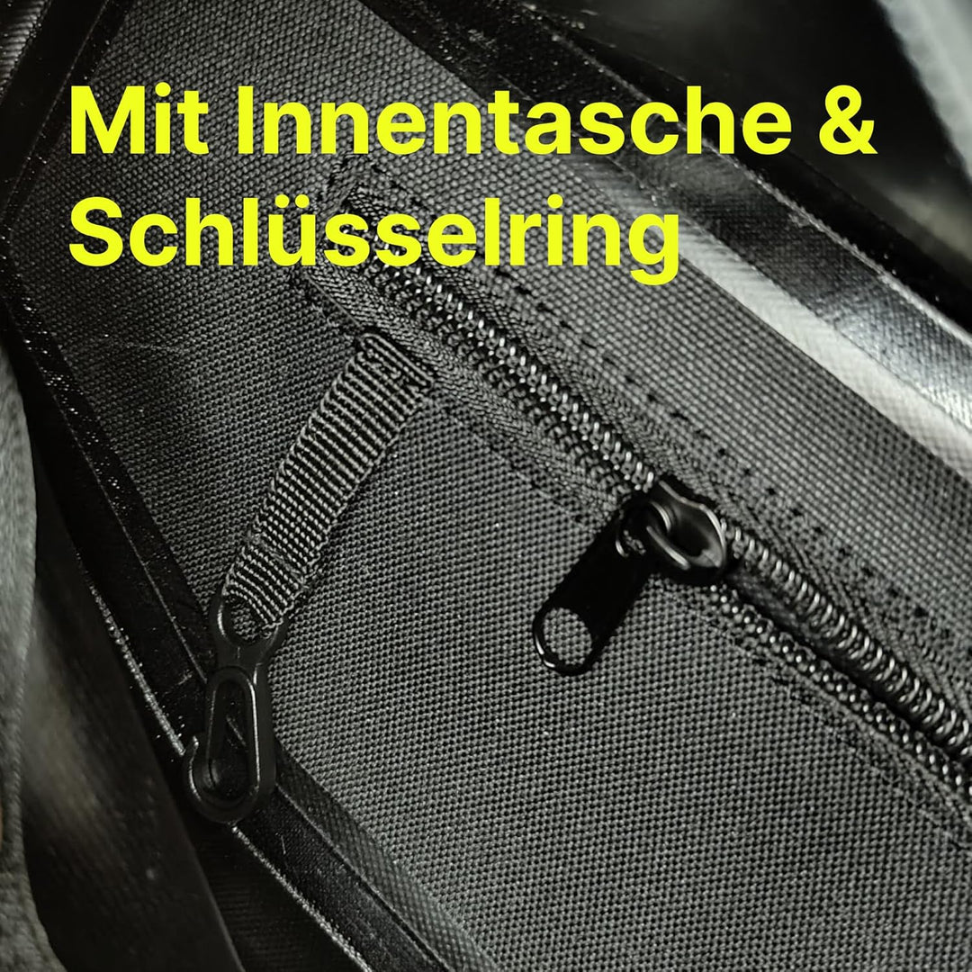 Fahrrad Rahmentasche 2.3L - Rahmentasche Wasserdicht, Leicht & Stabil, Oberrohrtasche, Fahrradtasche