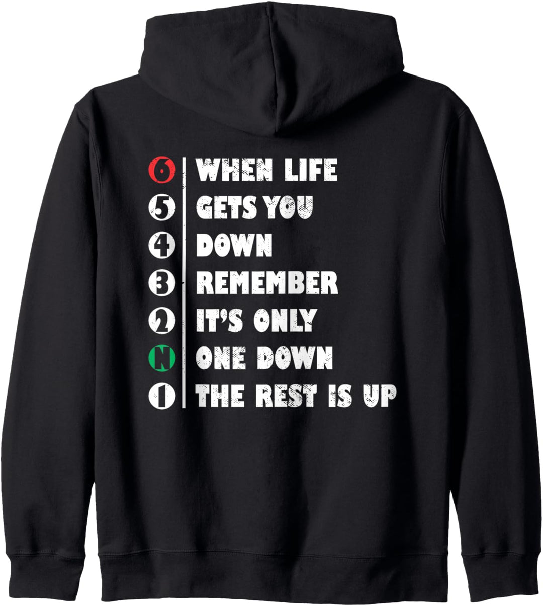 When Life Gets You Down | Bike Biker Motorrad Kapuzenjacke