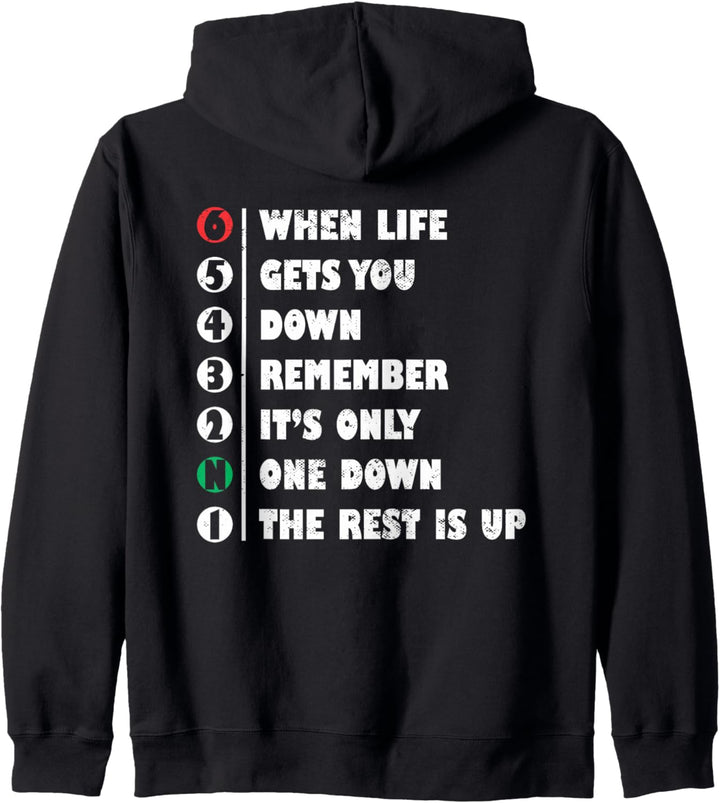 When Life Gets You Down | Bike Biker Motorrad Kapuzenjacke