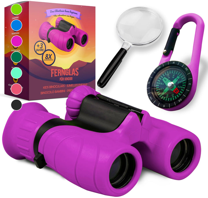 Fernglas für Kinder - Optimales Geschenk für kleine Jungen und Mädchen - Starke Vergrösserung 8X21 –