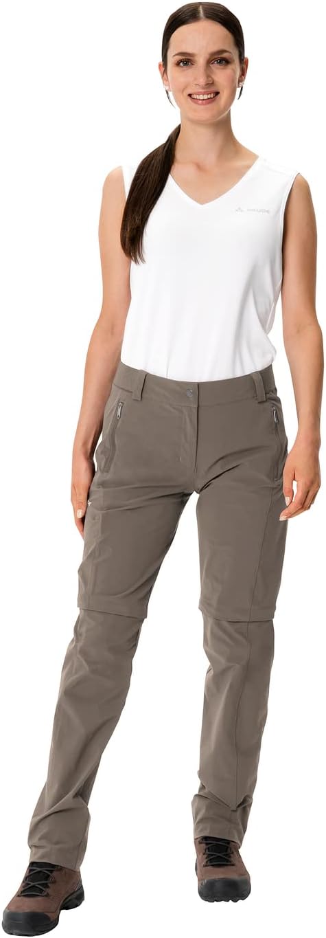VAUDE Women's Farley Stretch Zo T-Zip Pants Ii Trousers 38 Coconut, 38 Coconut