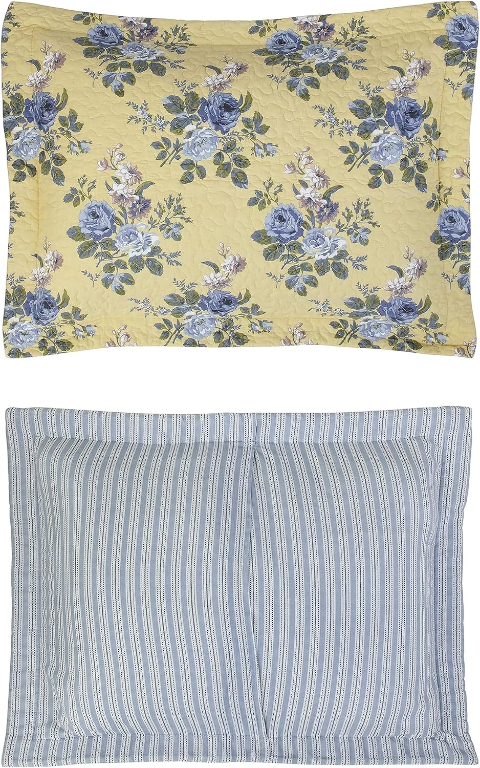 Laura Ashley Home Linley Collection Bettwäsche-Set, 100% Baumwolle, wendbar, leicht und atmungsaktiv