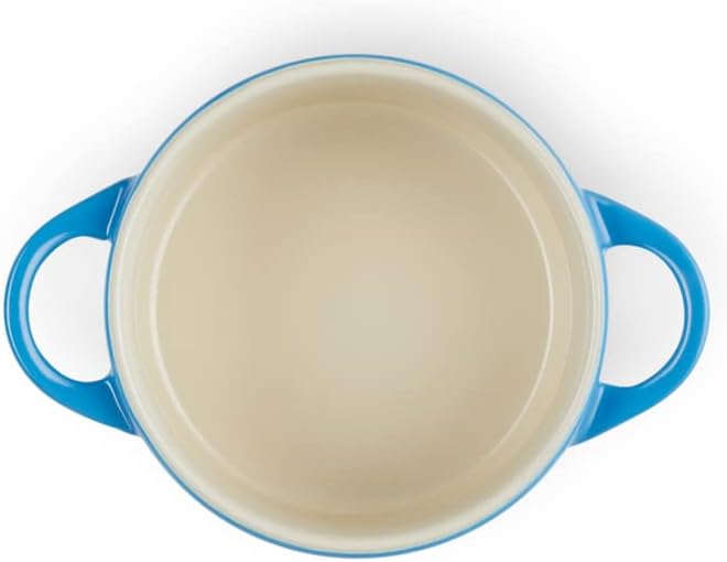 LE CREUSET Mini-Cocotte aus Steinzeug, 200 ml, 10 x 5 cm, Azure, 71901102200100 Bamboo, Bamboo