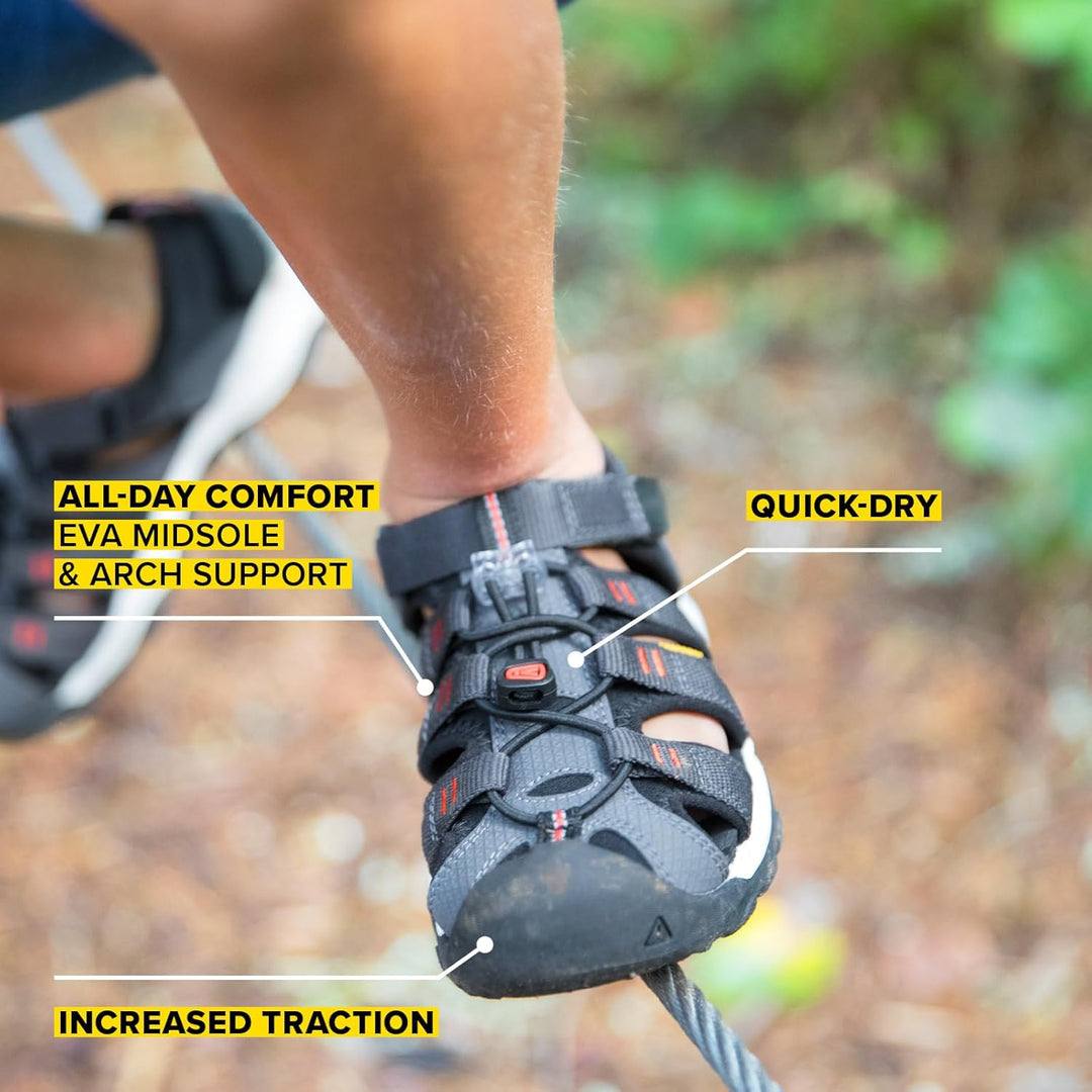 KEEN Unisex Kinder Newport Neo H2 Sandalen 24 EU Sea Moss Steel Grey, 24 EU Sea Moss Steel Grey