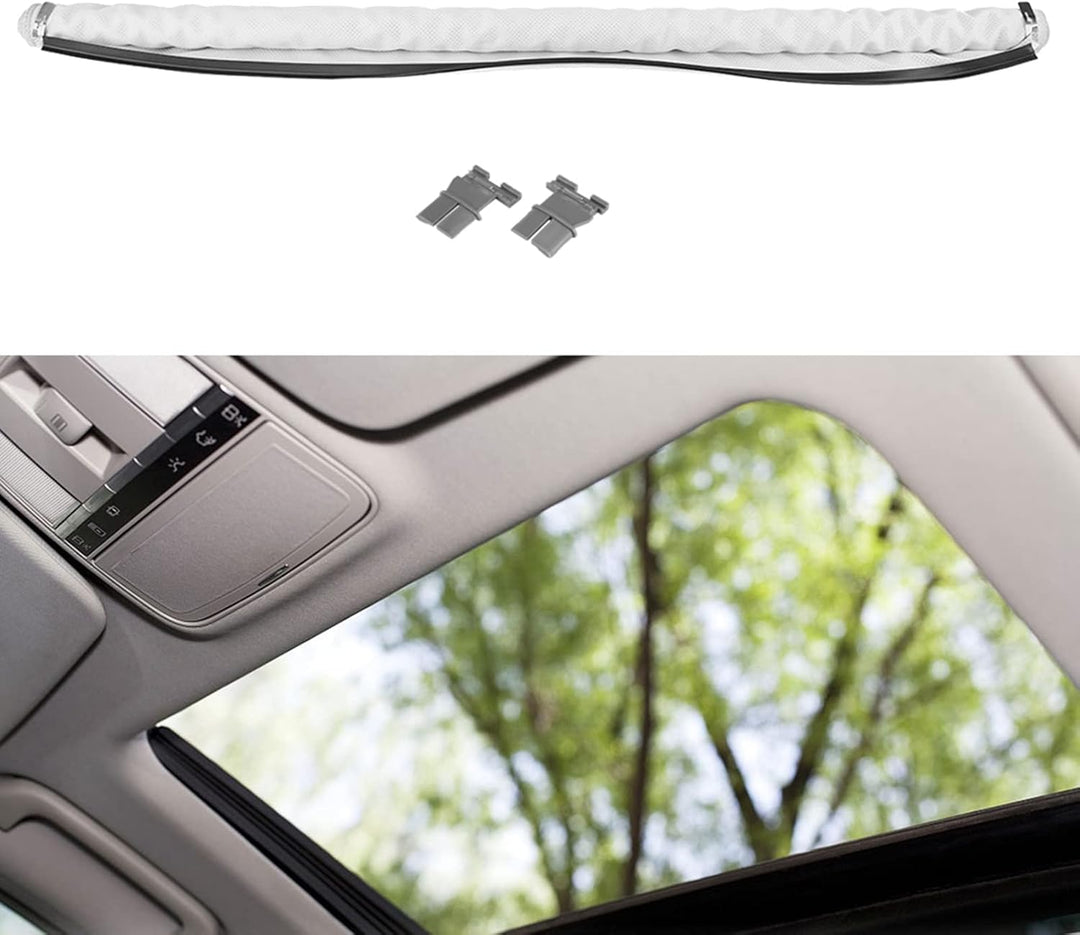 Qiilu Auto Schiebedach Windschutzscheibe Sonnenschutz, Sonnenschutz Vorhänge Oberlicht Fensterladen