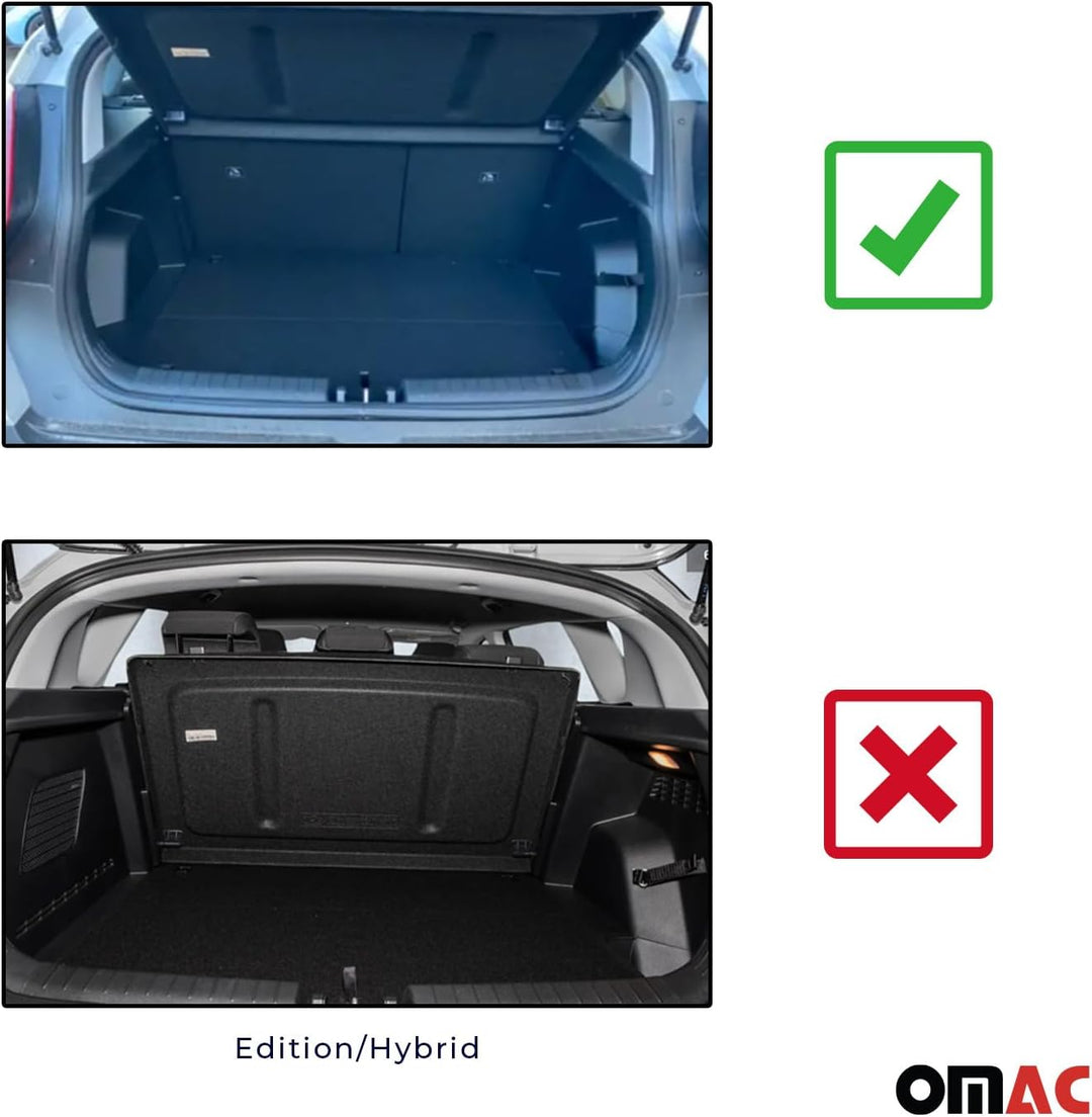 OMAC Kofferraumwanne Laderaumwanne kompatibel mit Hyundai Bayon 2021-2026 Gummi TPE Schwarz