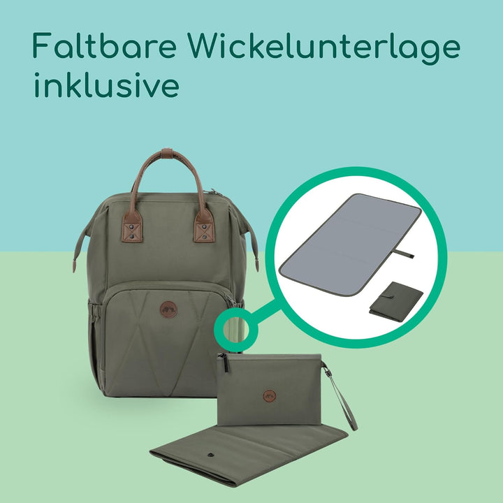 Bebeconfort Baby Wickelrucksack, Wickelauflage Inklusive, Wickeltasche Kinderwagen mit Grossen Tasch