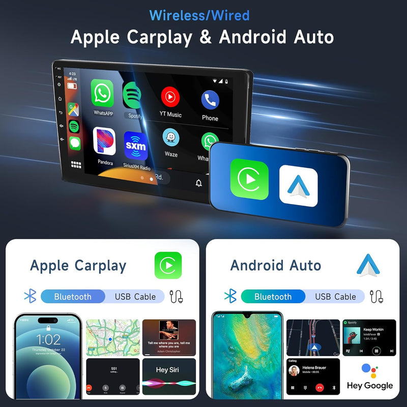 Android 11 Autoradio 2 Din für Suzuki SX4 2006-2013 FIAT Sedici 2005-2014 mit Wireless Carplay Andro