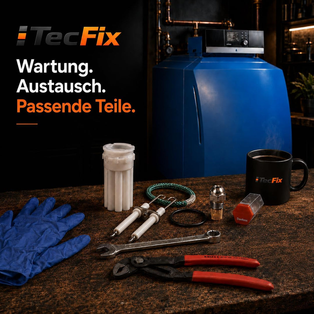 Wartungsset für Buderus Blaubrenner Ölbrenner BE 1.1 und 1.2 bis 21 kW