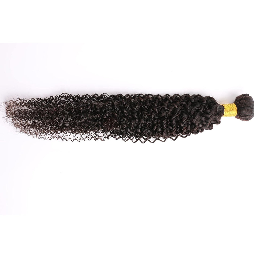 Huarisi 1 Bundle Long Brazilian Kinky Curly Bundles Long Remy Human Hair Weave Extensions 8a Unproce