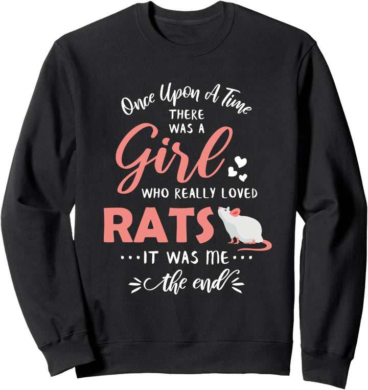 Girl Who Loves Rats Rat Gifts Rat Design Rat Lover Gifts Sweatshirt