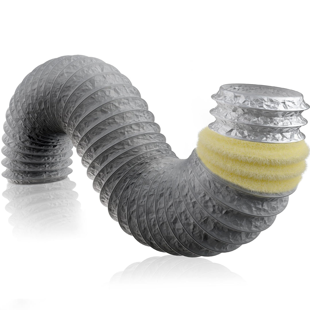 Hon&Guan ø75mm Lüftungsschlauch Schallgedämmter Wärmeisolierung Alu Flexrohr Lüftungsschlauch für Kl