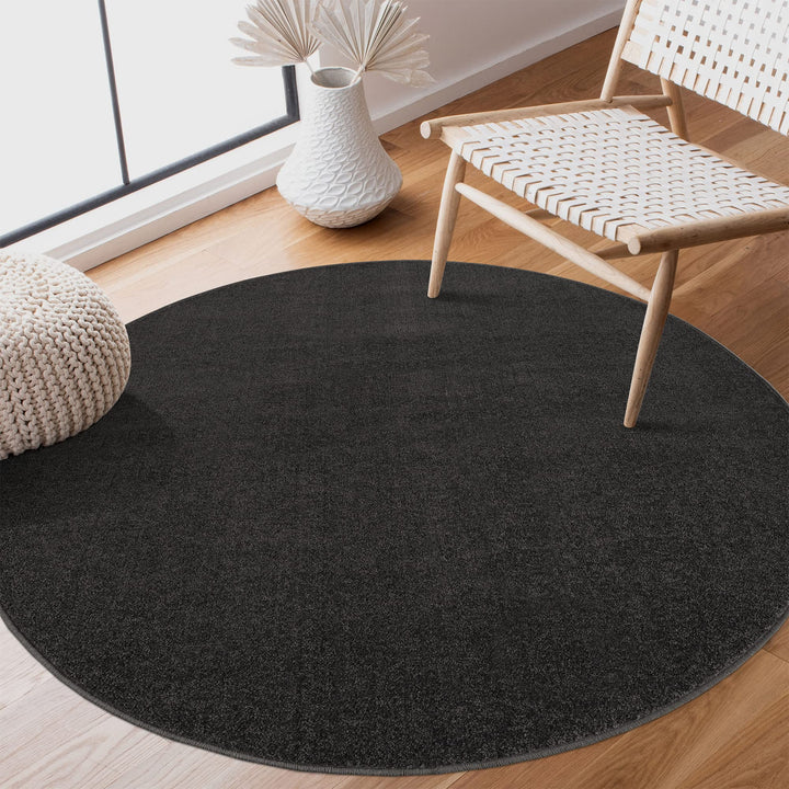 SANAT Kurzflor Teppich Wohnzimmer - Uni Modern Teppiche fürs Schlafzimmer, Arbeitszimmer, Büro, Flur
