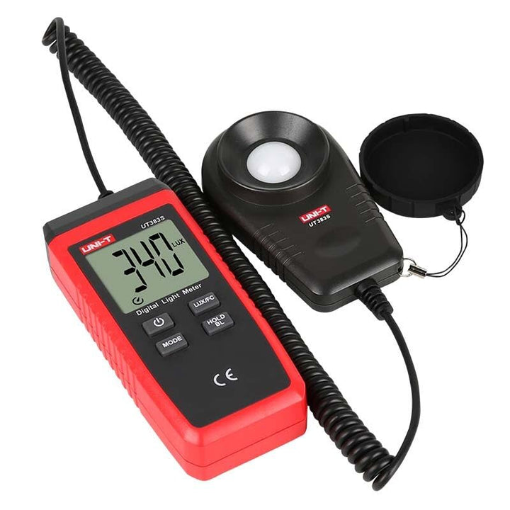 UNI-T Uni-trend Luminometer UT383S Digital Light Meter Lux/FC Meters Luminometer Photometer 200,000
