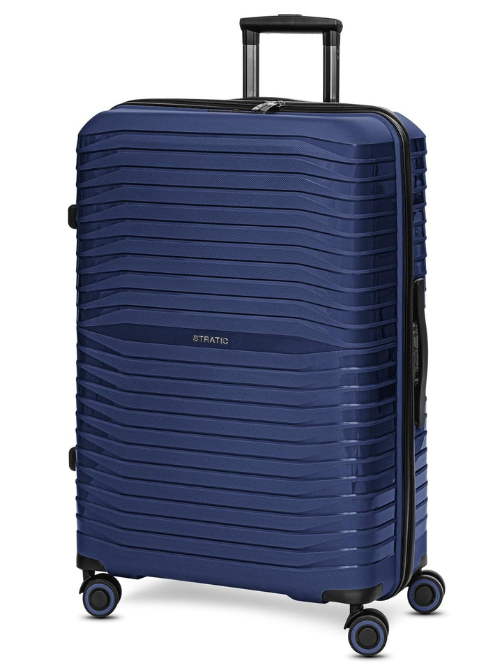 Stratic Shine Koffer & Trolley Gross | Hergestellt aus Bruch- & Kratzfestem Polypropylen mit 4 Rolle