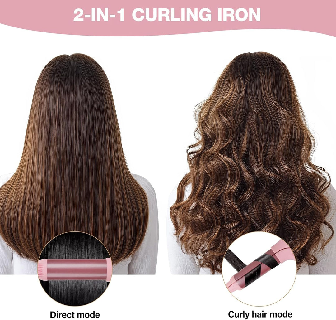 Kabelloser Lockenstab, 21,5 mm Reise Mini Hair Curler, USB Wiederaufladbar Lockenstab mit 3 Einstell
