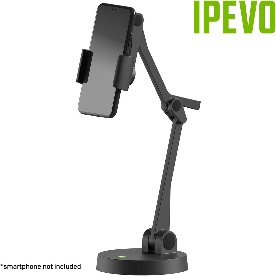 Ipevo Uplift Multi-Winkel Arm für Smartphones, Multi-Gelenk-Handyhalter für visuelle Kommunikation u