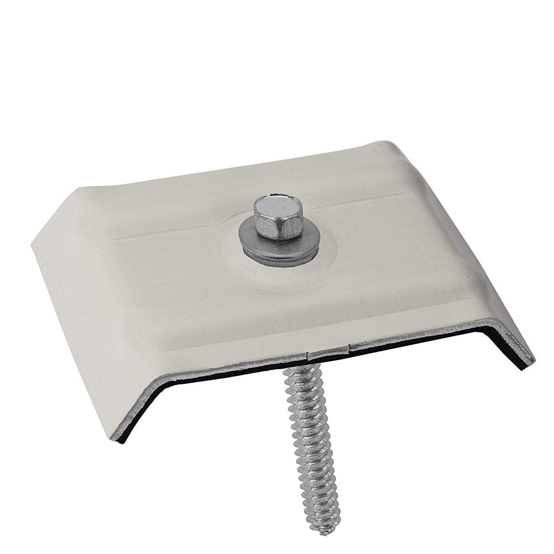 100 Stück Kalotten 35/207 farbig mit Fassadenbauschrauben für Wellplatten Lichtplatten Grauweiss RAL