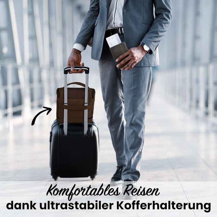 DELAWAY XXL Kulturbeutel zum Aufhängen [Design 2024] Grosse Kulturtasche für Damen, Herren mit Koffe