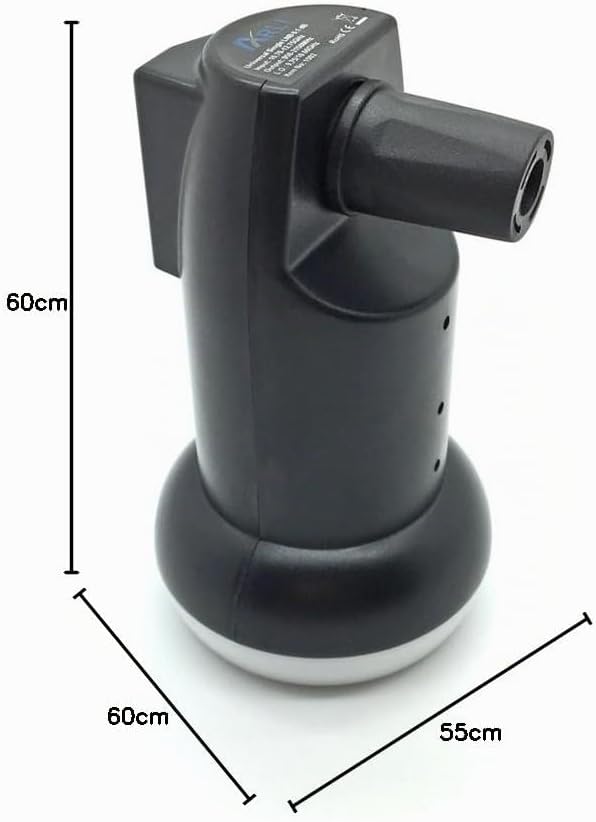 ARLI 60cm HD Sat Anlage Single LNB + 10m Koaxialkabel 135dB + 2 F-Stecker Digital 1 Teilnehmer Anten