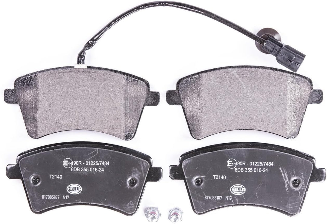 HELLA PAGID 8DB 355 016-241 Bremsbelagsatz - T2140 - Dicke/Stärke: 17.6mm - Bremssystem: TRW - mit i